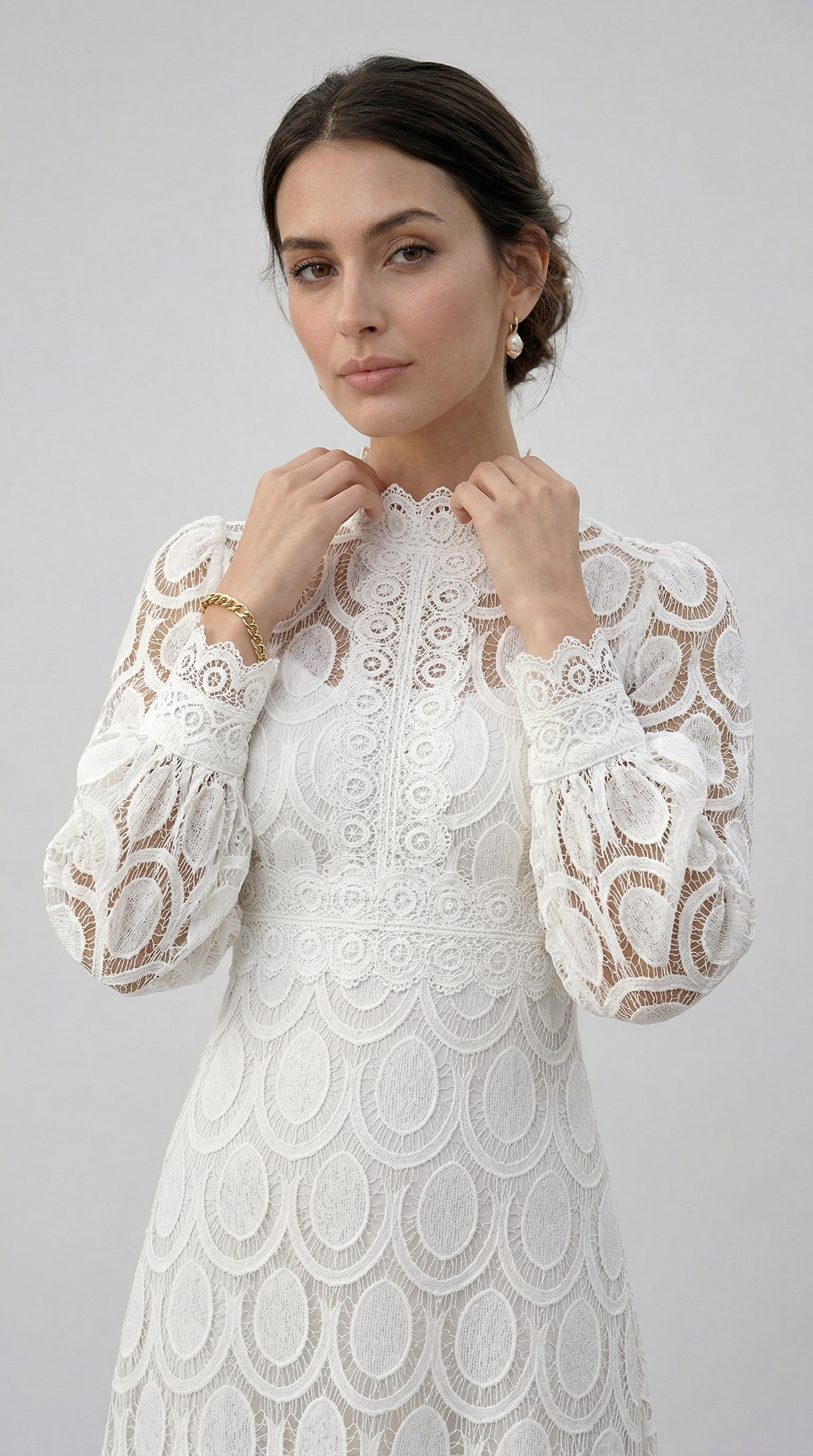 Valentina | Lace Dress - Bianco