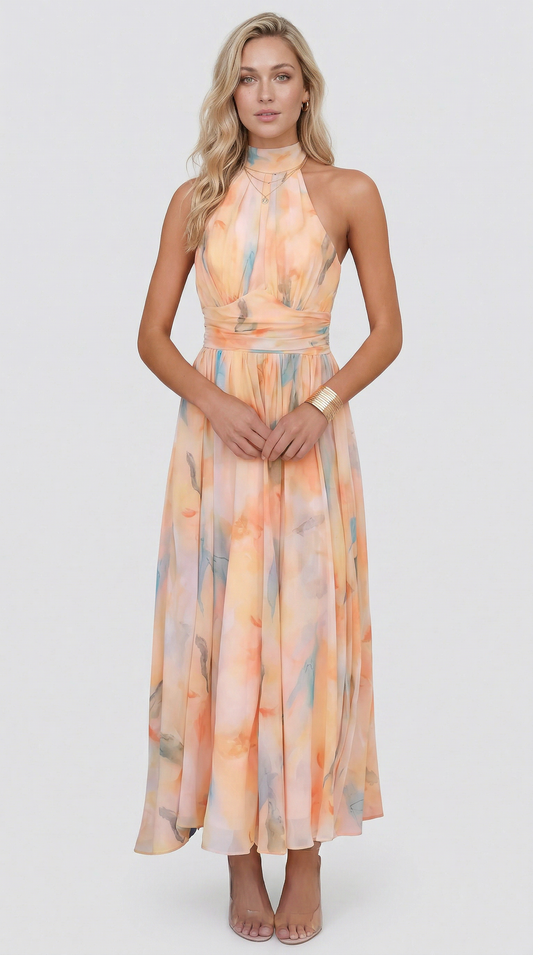 María™ – Abito Maxi Floreale Elegante