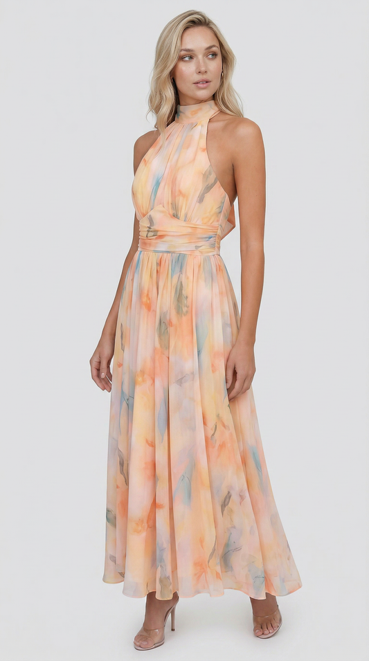 María™ – Abito Maxi Floreale Elegante