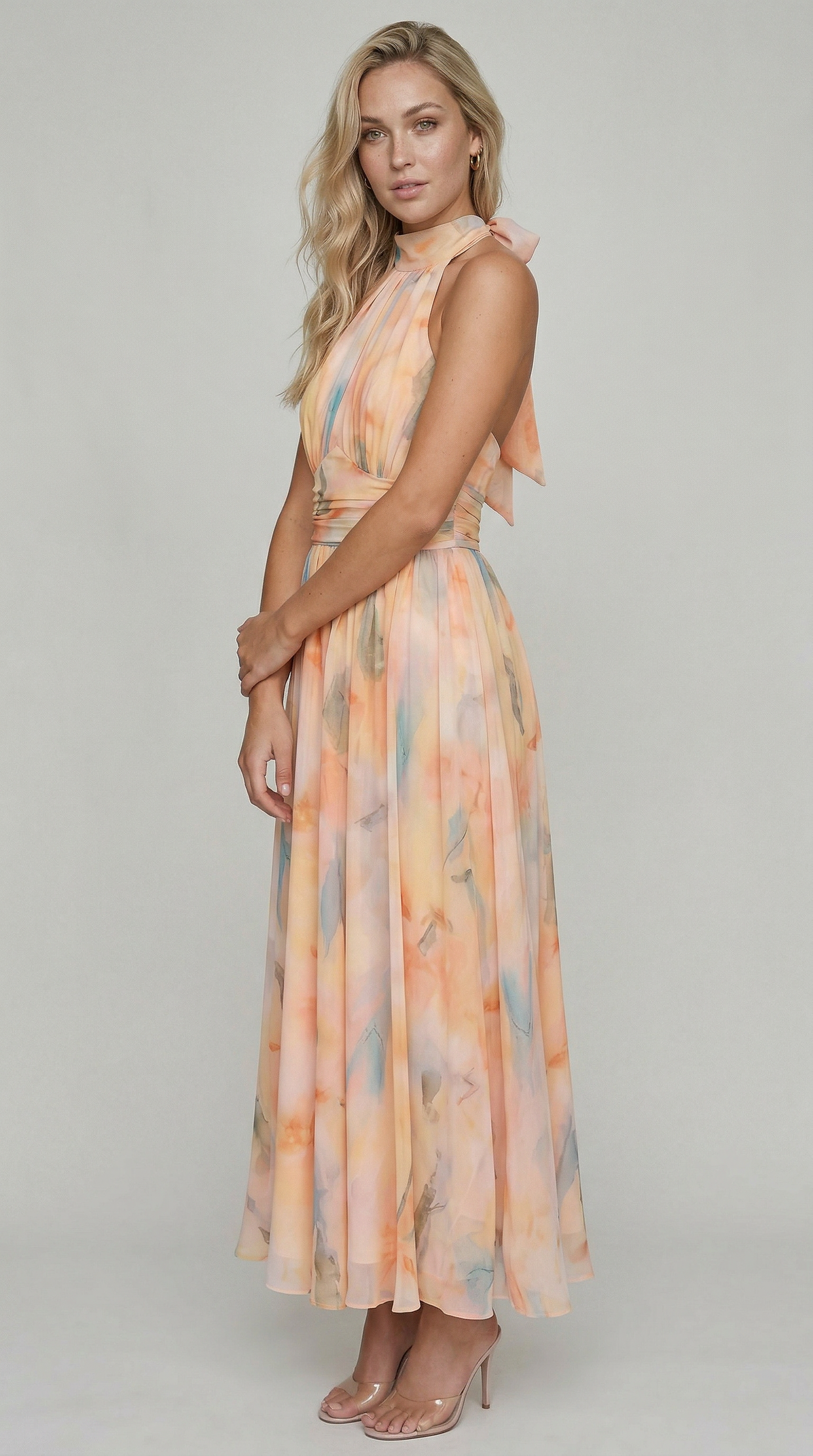 María™ – Abito Maxi Floreale Elegante
