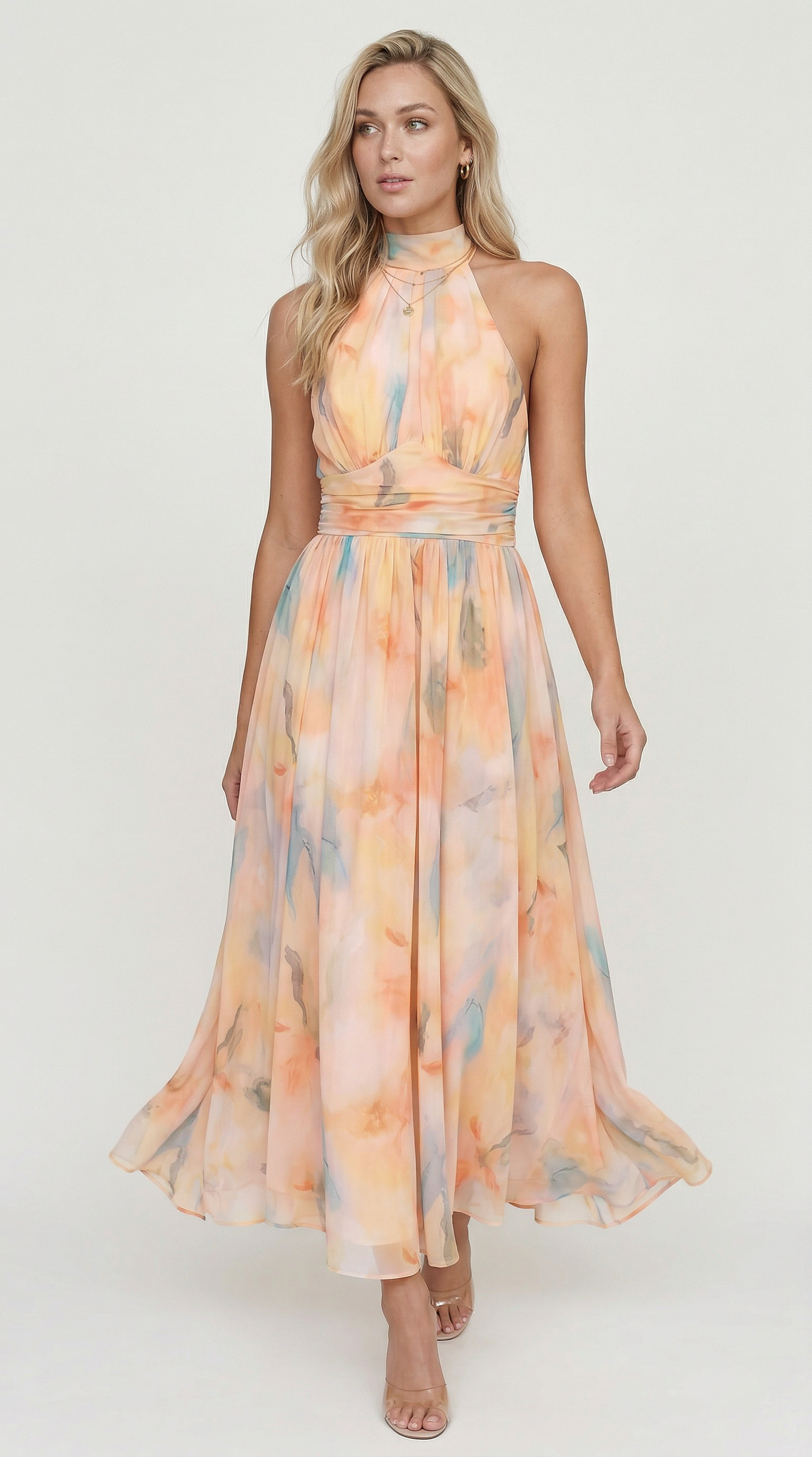 María™ – Abito Maxi Floreale Elegante