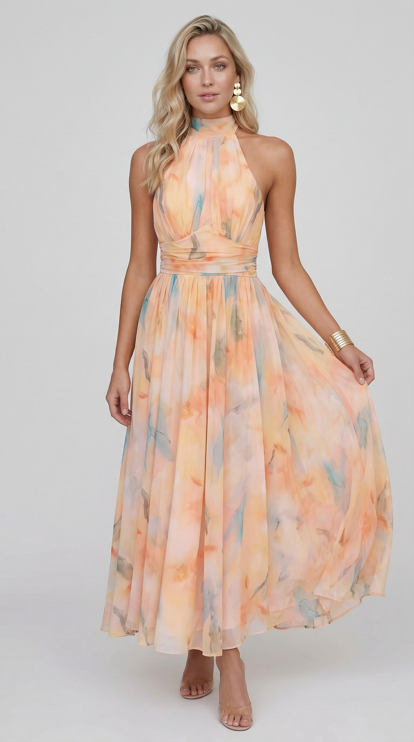 María™ – Abito Maxi Floreale Elegante