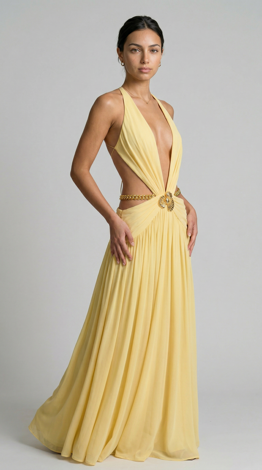 Indianna Maxi Dress - Limone