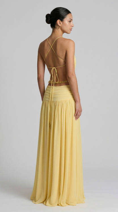 Indianna Maxi Dress - Limone
