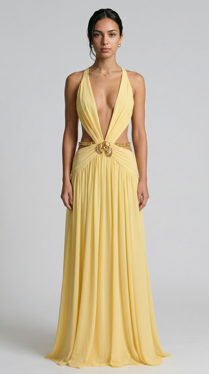 Indianna Maxi Dress - Limone