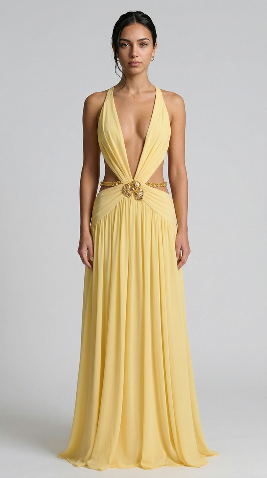 Indianna Maxi Dress - Limone