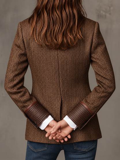 Gisèle — Blazer con inserti chevron stampati, vista 12
