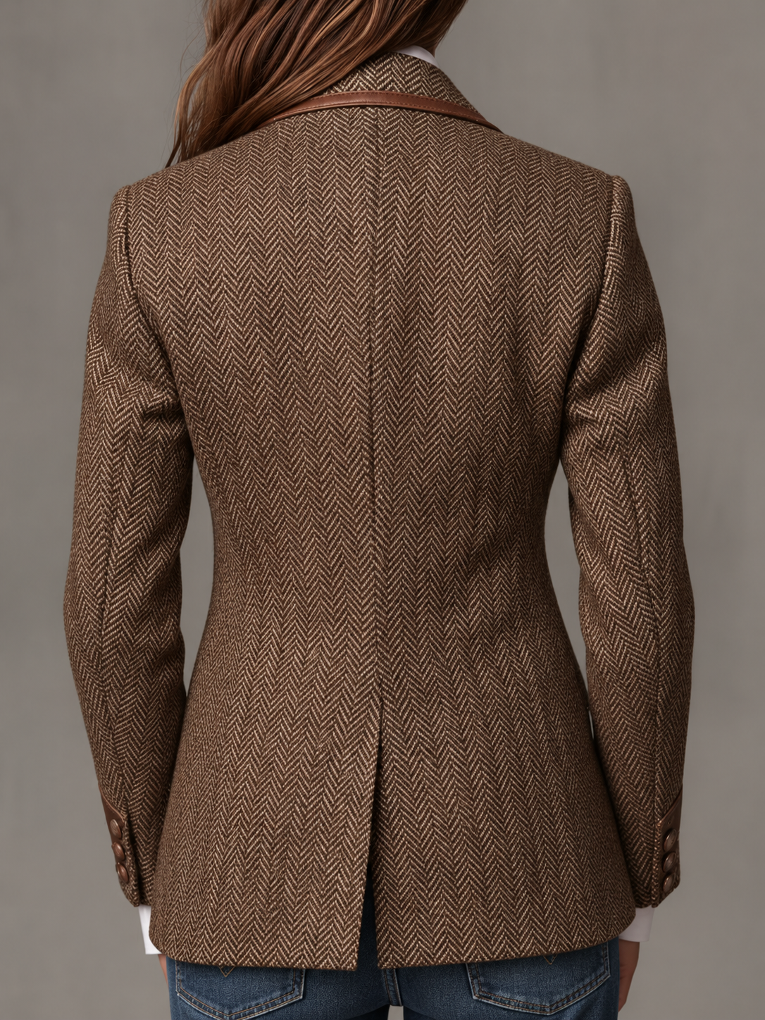 Gisèle — Blazer con inserti chevron stampati, vista 5