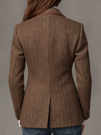 Gisèle — Blazer con inserti chevron stampati, vista 5