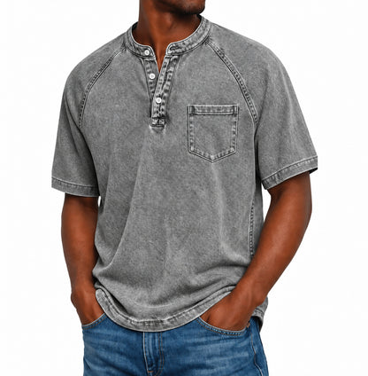 Henley Saltwater 2.0 in cotone vintage immagine 2