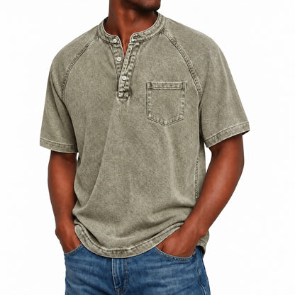 Henley Saltwater 2.0 in cotone vintage immagine 3