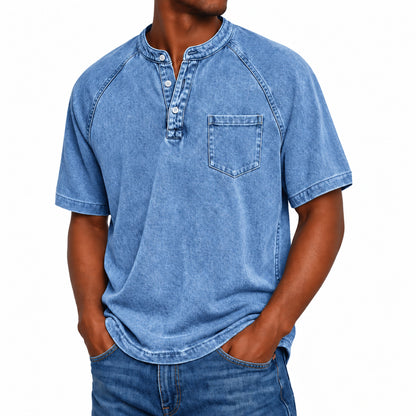Henley Saltwater 2.0 in cotone vintage immagine 4
