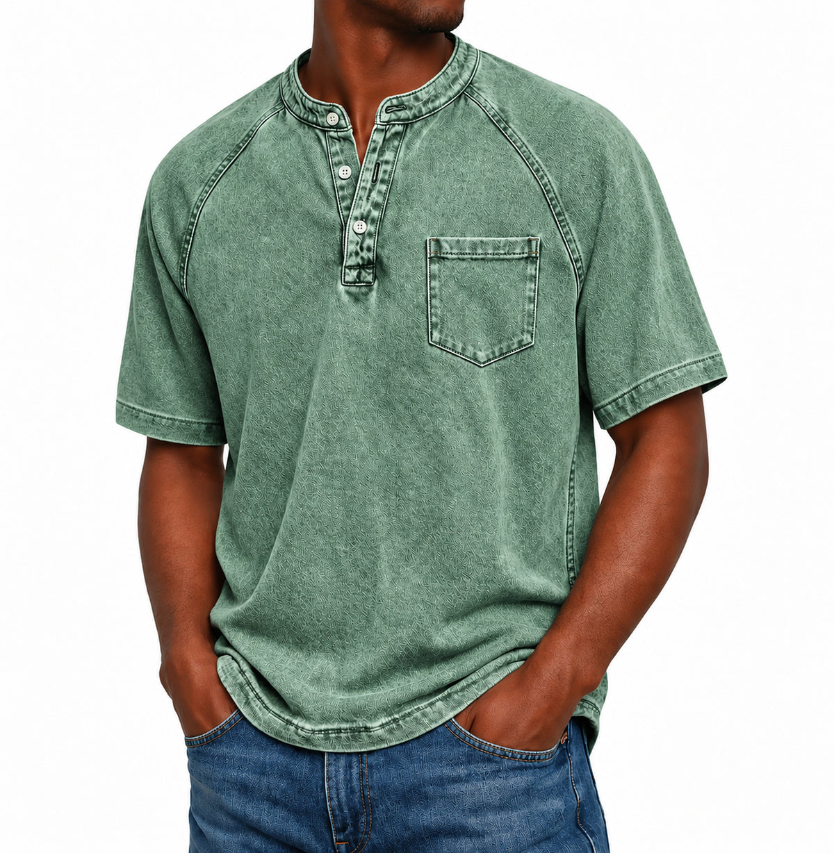 Henley Saltwater 2.0 in cotone vintage immagine 8