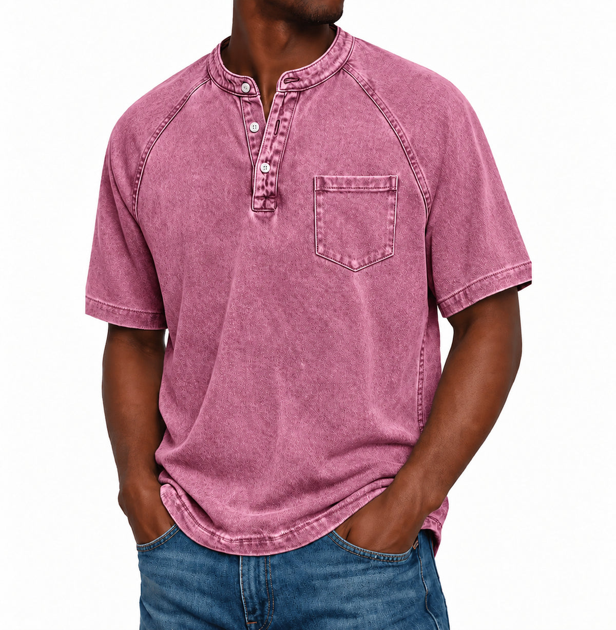 Henley Saltwater 2.0 in cotone vintage immagine 9