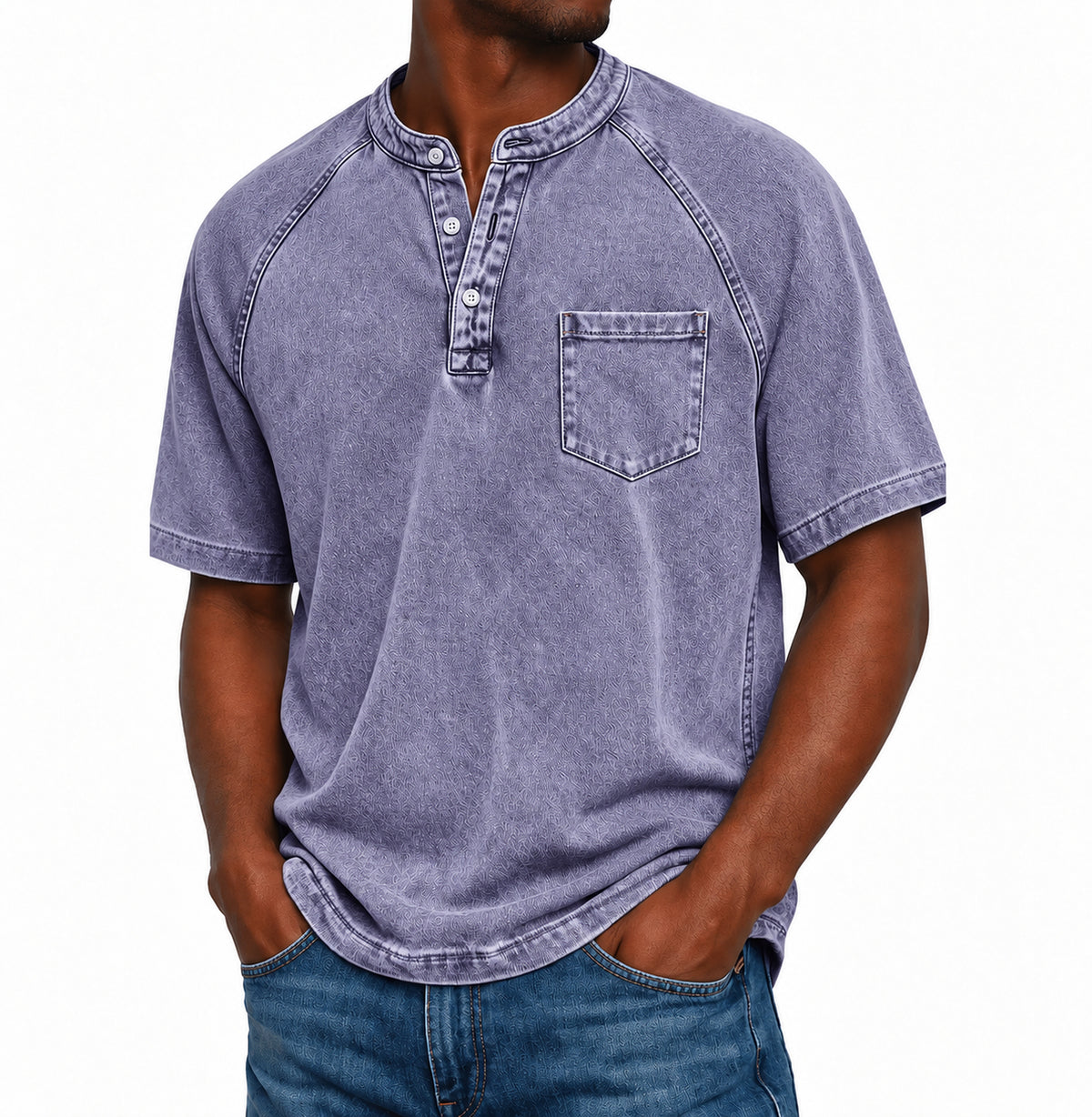 Henley Saltwater 2.0 in cotone vintage immagine 10