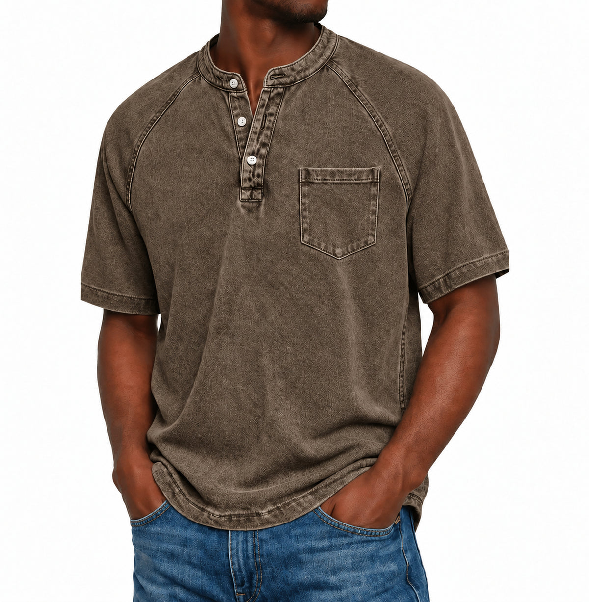 Henley Saltwater 2.0 in cotone vintage immagine 11