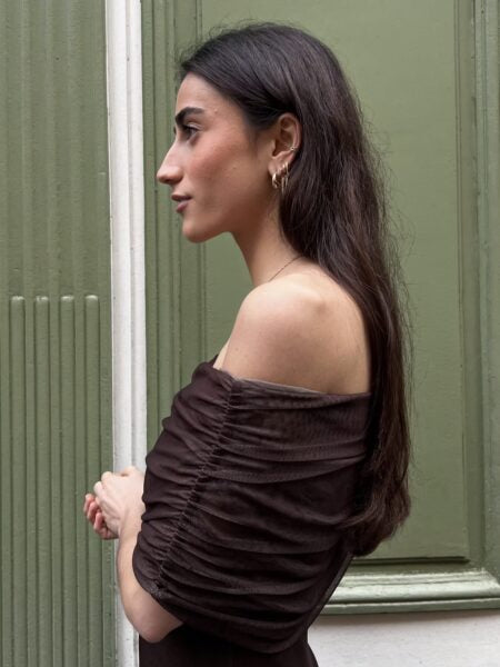 GIORGINA | Abito lungo firmato - Marrone