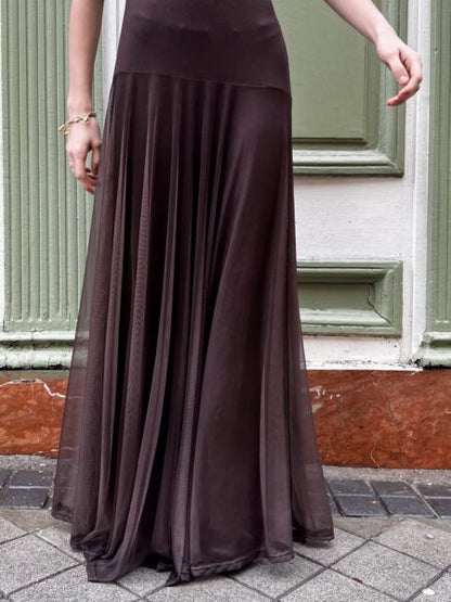 GIORGINA | Abito lungo firmato - Salmone