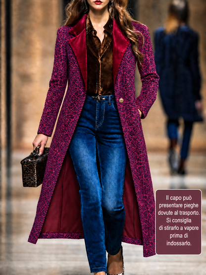 Lavinia, Cappotto lungo con motivo animalier, vista 4