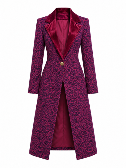 Lavinia, Cappotto lungo con motivo animalier, vista 5
