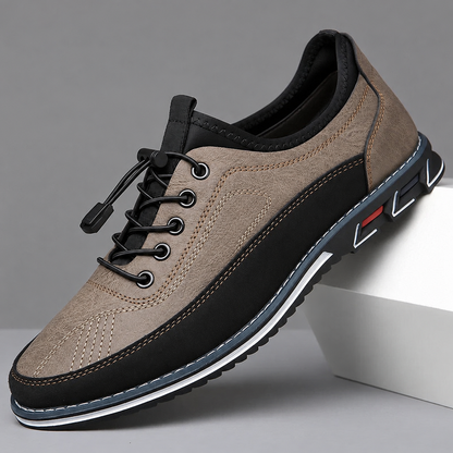 Lorenzo calzature artigianali beige | vista 1