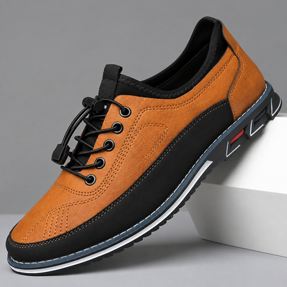Lorenzo calzature artigianali marrone chiaro | vista 1
