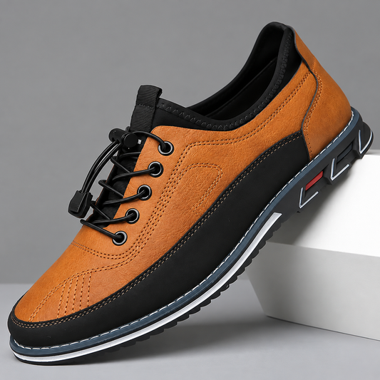 Lorenzo calzature artigianali marrone chiaro | vista 1