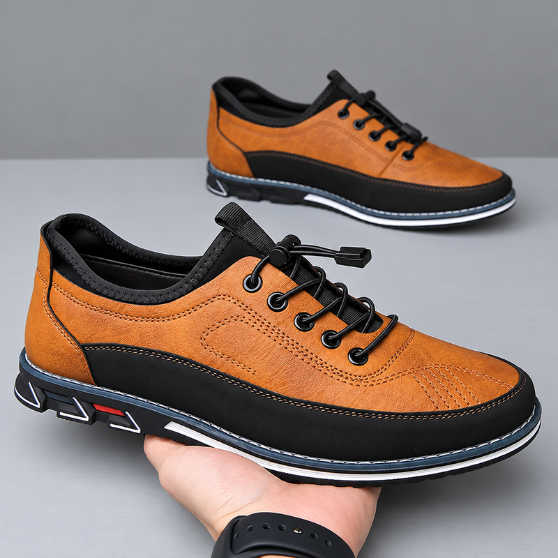 Lorenzo calzature artigianali marrone chiaro | vista 3