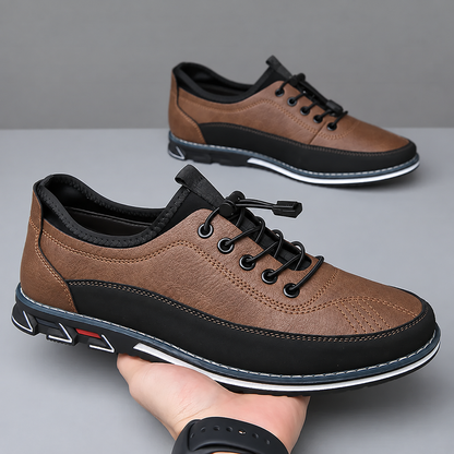 Lorenzo calzature artigianali marrone scuro | vista 3