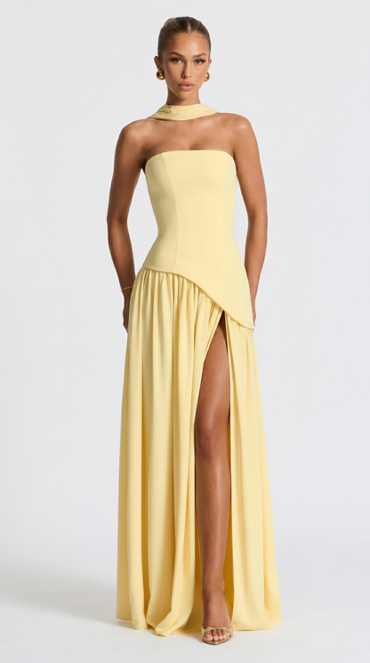 Aura Maxi Abito - Limone