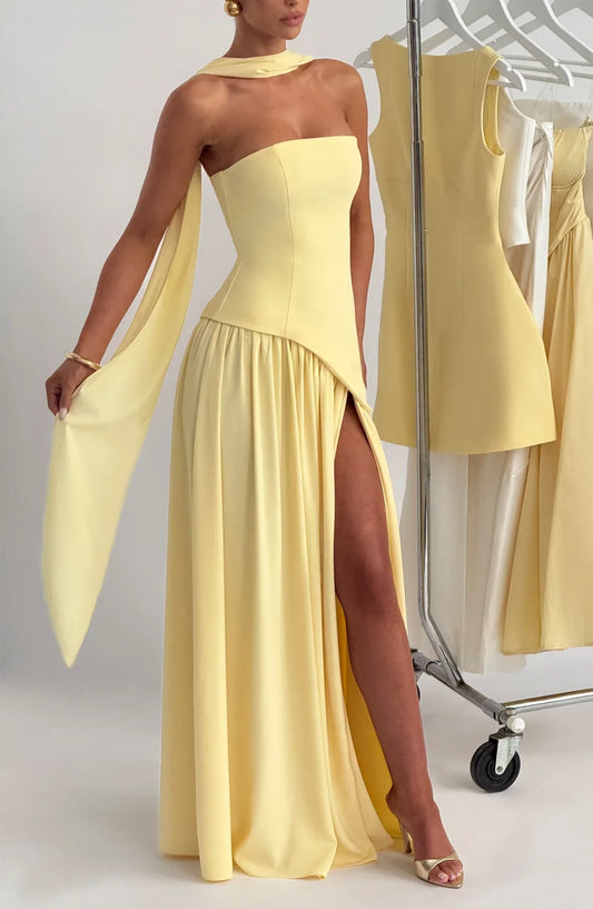 Aura Maxi Abito - Limone