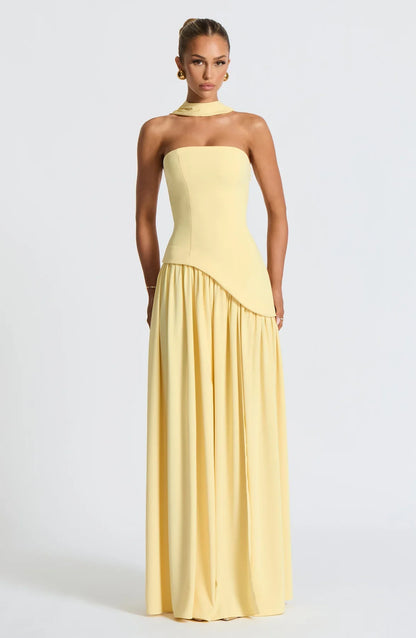 Aura Maxi Dress - Limone