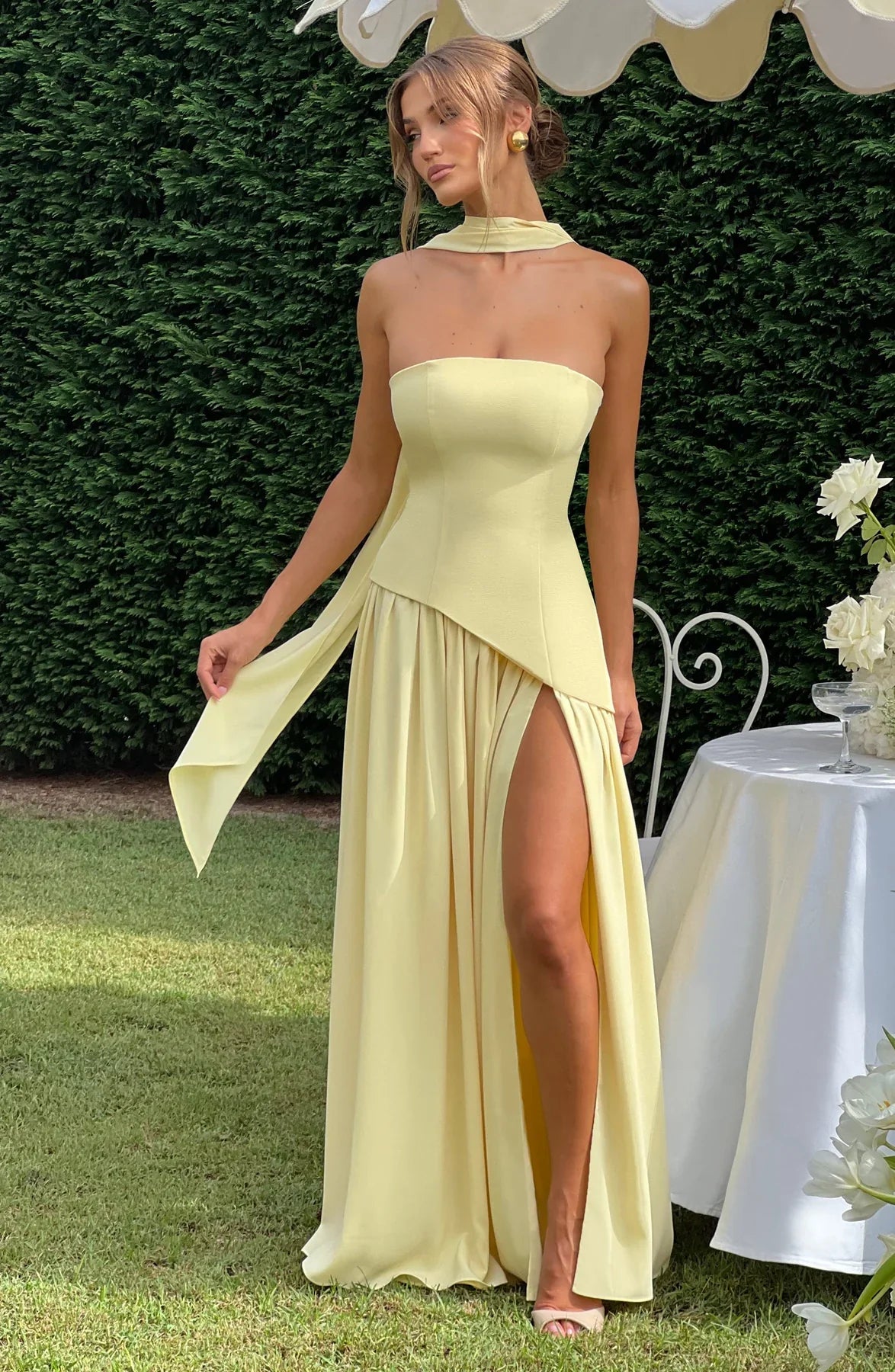 Aura Maxi Dress - Limone