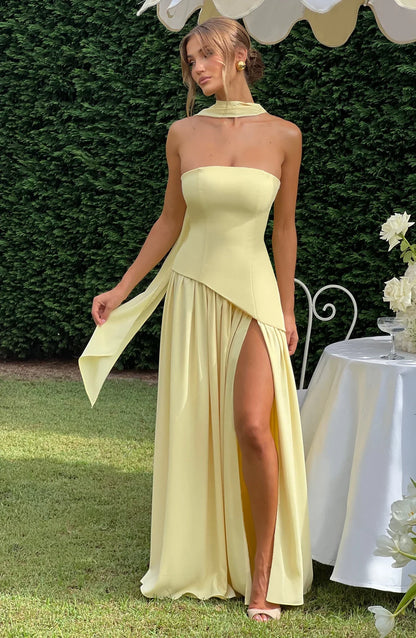 Aura Maxi Dress - Limone