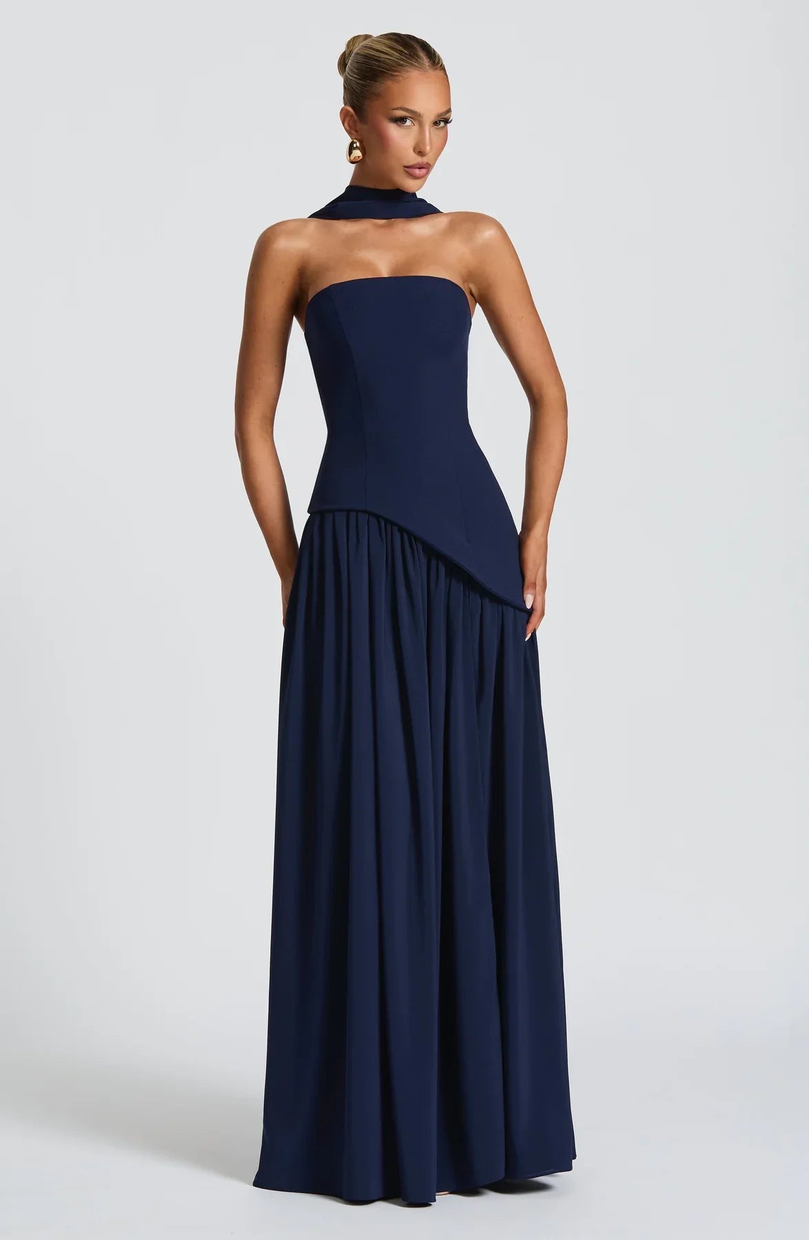 Aura Maxi Dress - Azul Marino