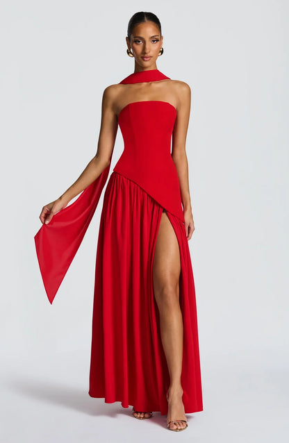 Aura Maxi Dress - Rojo