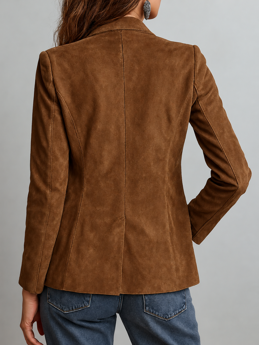 Marcelle — Blazer marrone vintage, vista 3