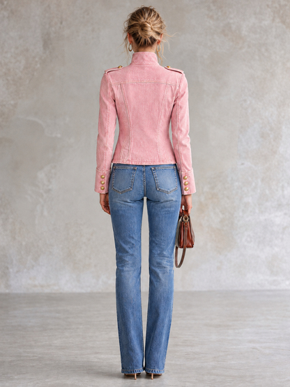 Marion, Giacca in denim con alamari dorati, vista 12