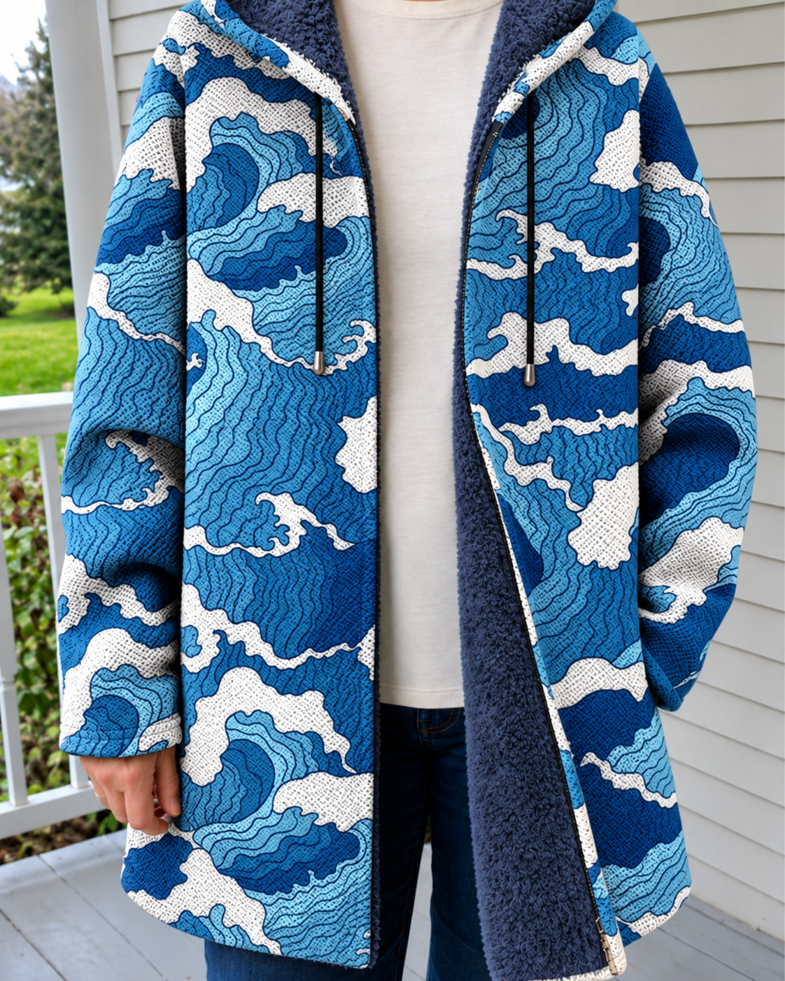 Massimo | Cappotto Artistico Bohemien, indossato