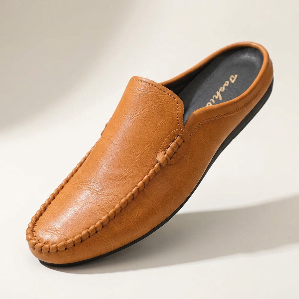 Mocassino Mule Cetara marrone in pelle
