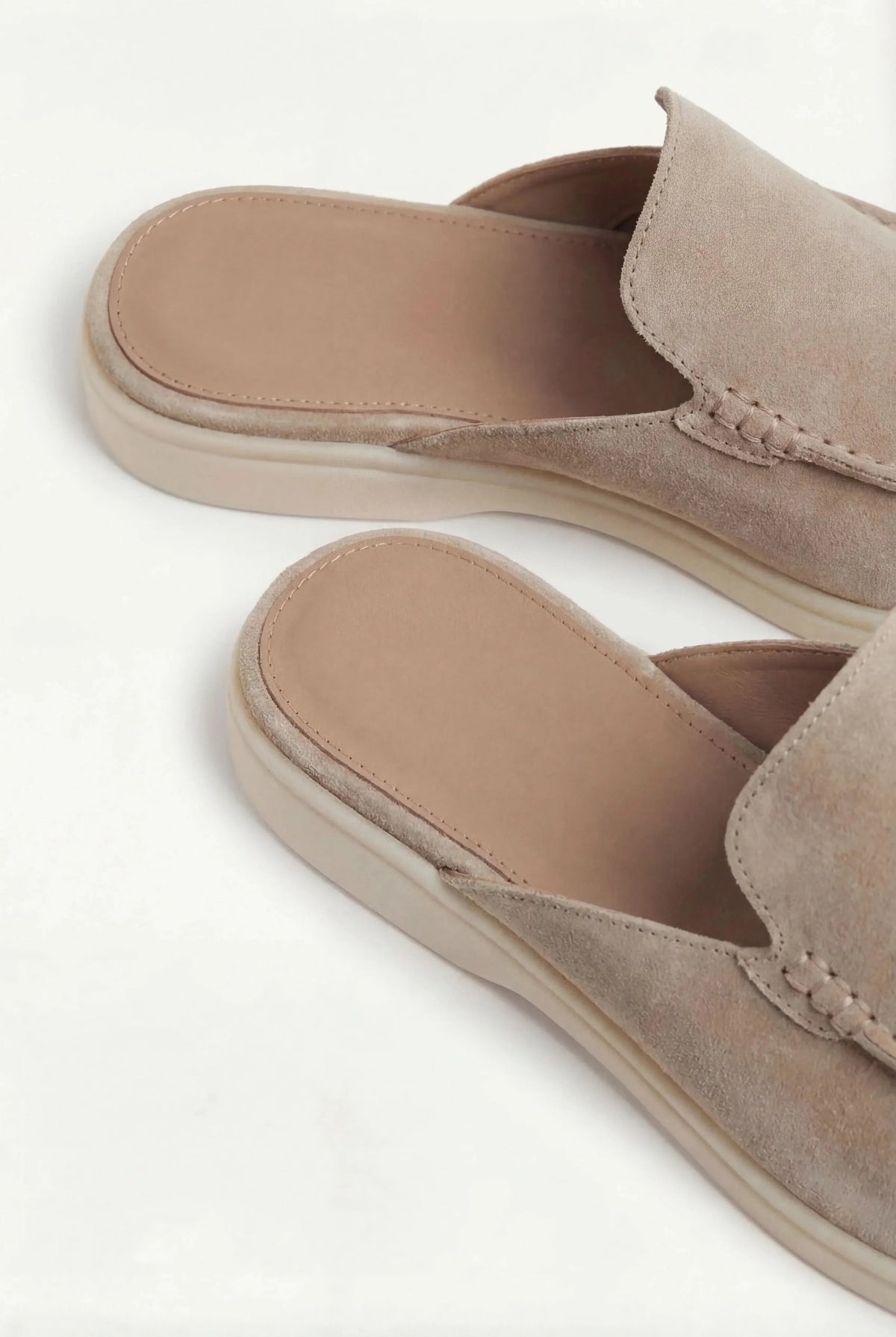 Mocassino mule Yacht in camoscio beige
