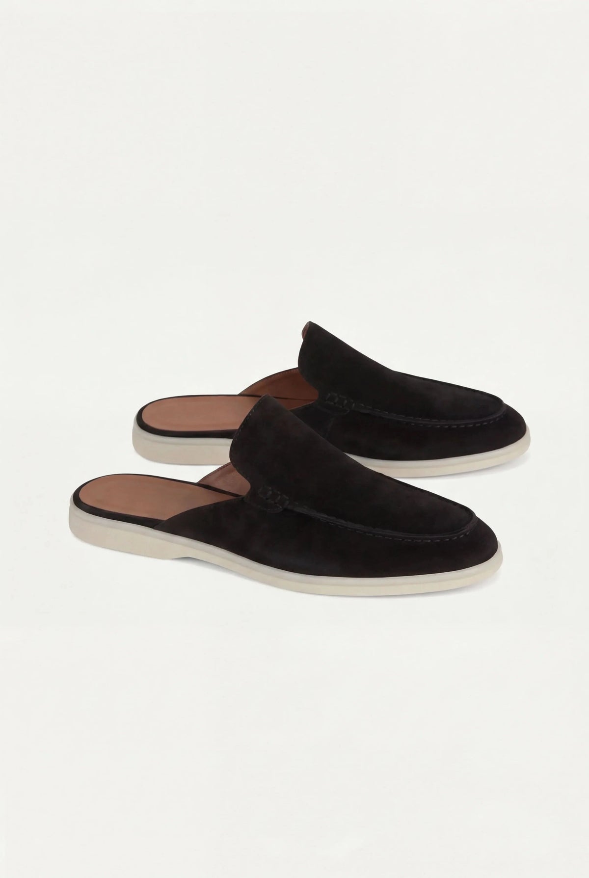 Mocassino mule Yacht in camoscio nero