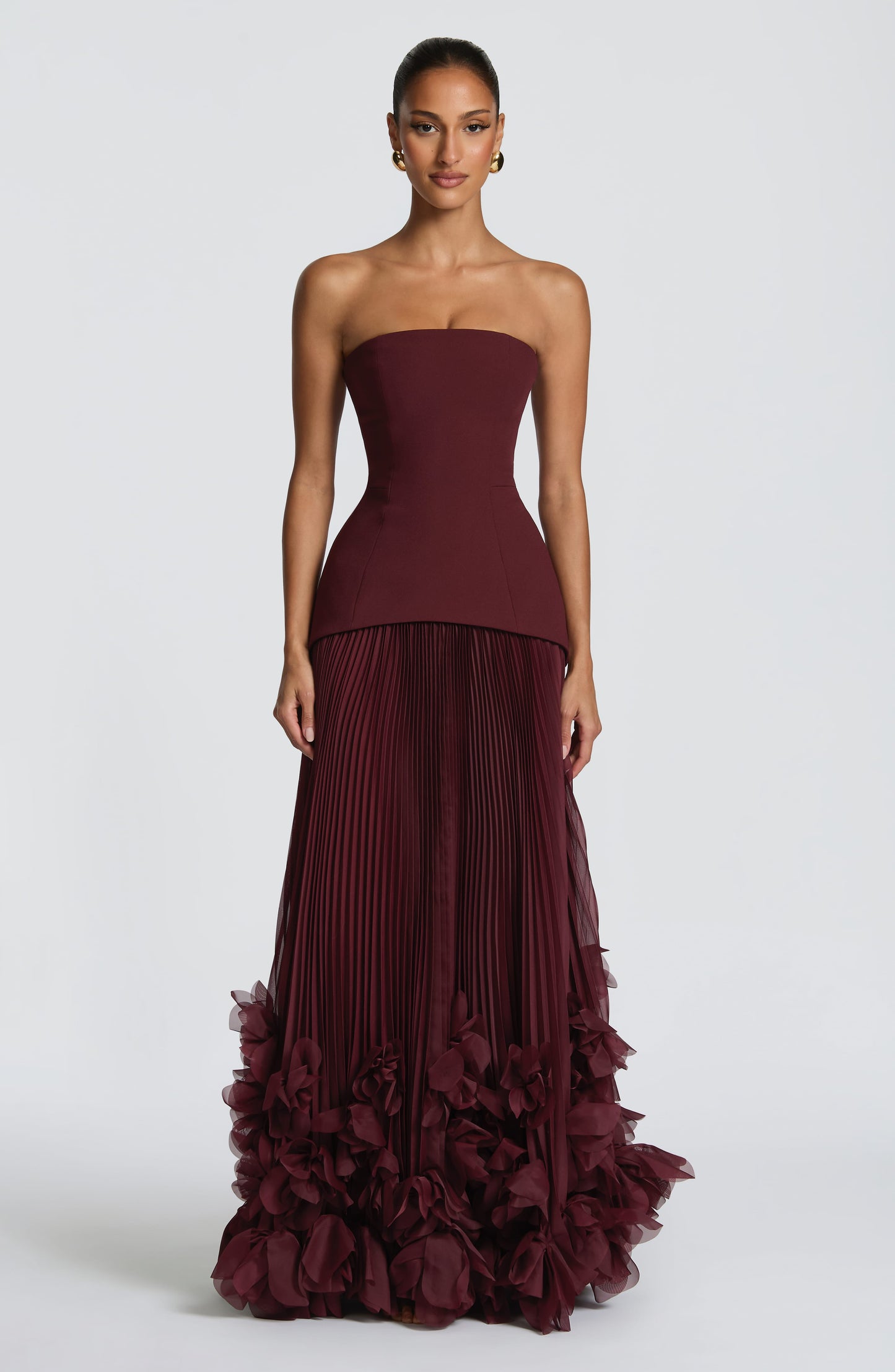 Seraphina | Abito lungo – Rosso ciliegia