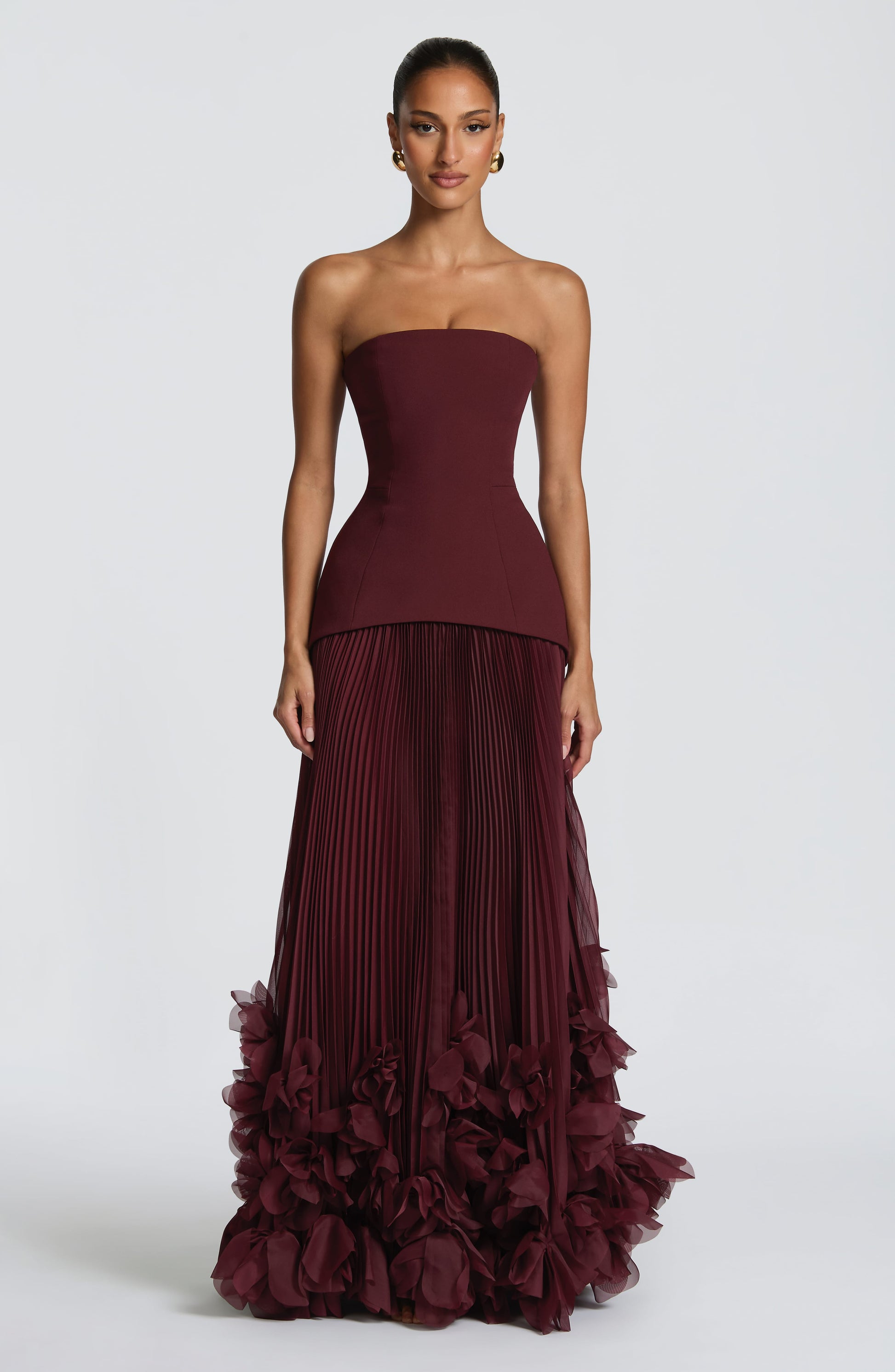 Seraphina | Abito lungo – Rosso ciliegia
