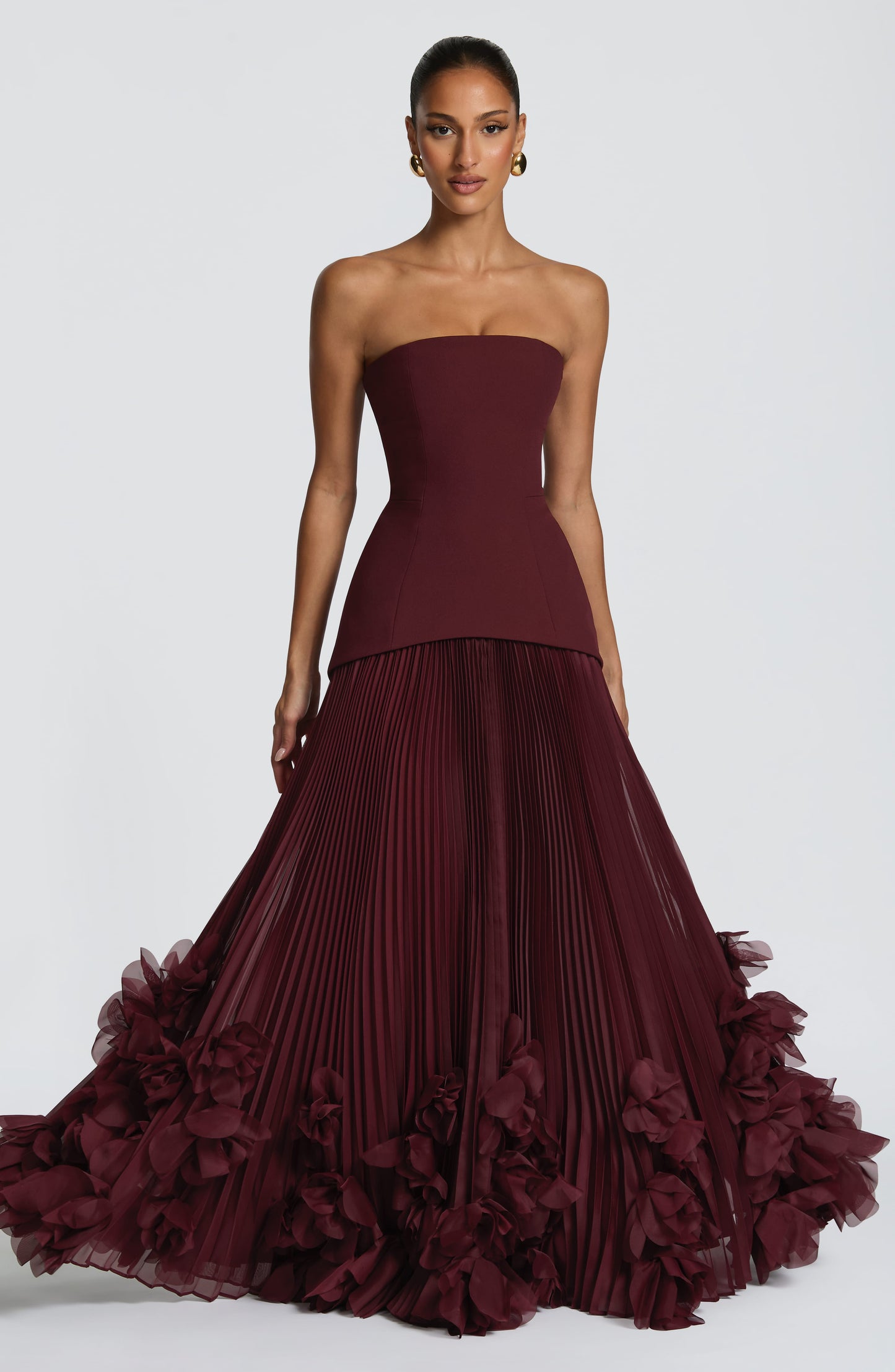Seraphina | Abito lungo – Rosso ciliegia