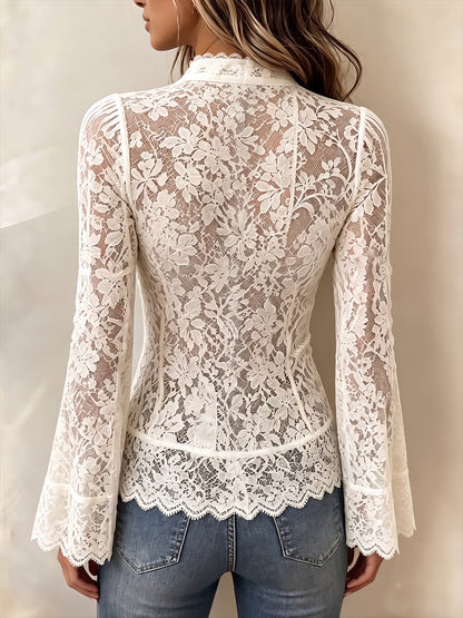 Top Romantico in Pizzo con Zip - immagine 3