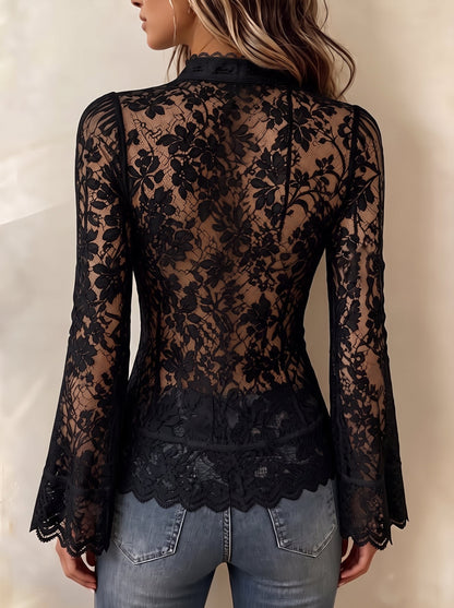 Top Romantico in Pizzo con Zip - immagine 5