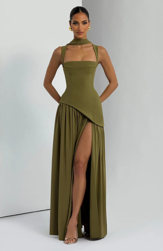 Tullulah Maxi Abito - Verde Oliva
