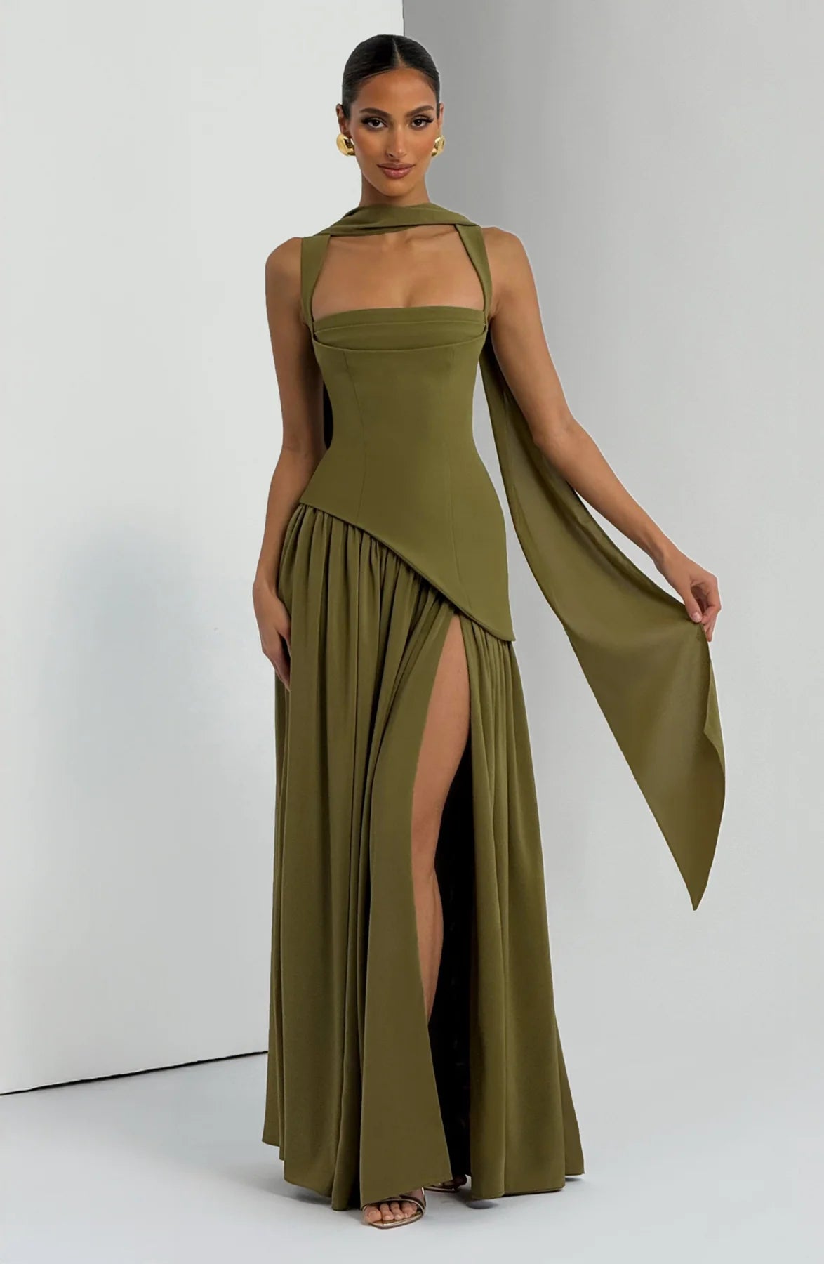 Tullulah Maxi Abito - Verde Oliva