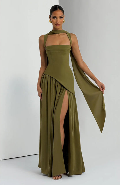 Tullulah Maxi Abito - Verde Oliva